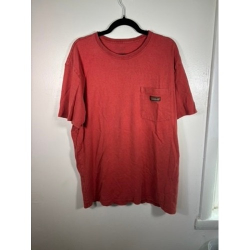 Patagonia Pocket T-Shirt Mens Sz L Orange Short Sleeve Organic Cotton Hemp‎ Tee